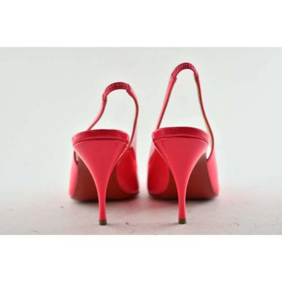 Christian Louboutin Clare Sling 80 Rose Pink Patent Slingback Heel Pump 36.5 - Picture 11 of 12